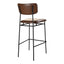 SAILOR BAR STOOL DARK BROWN