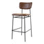 SAILOR BAR STOOL DARK BROWN