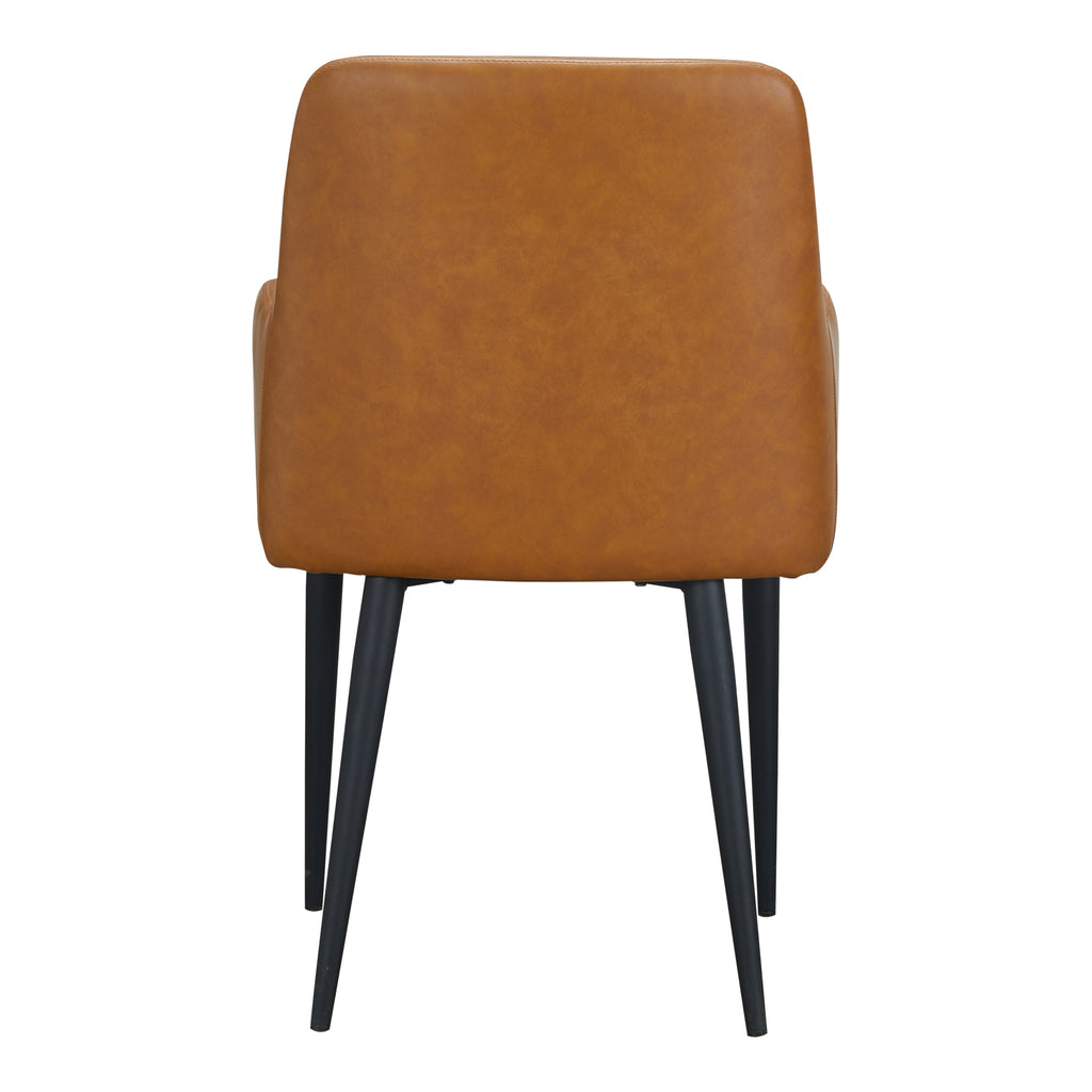 CANTATA DINING CHAIR TAWNY VEGAN LEATHER-M2