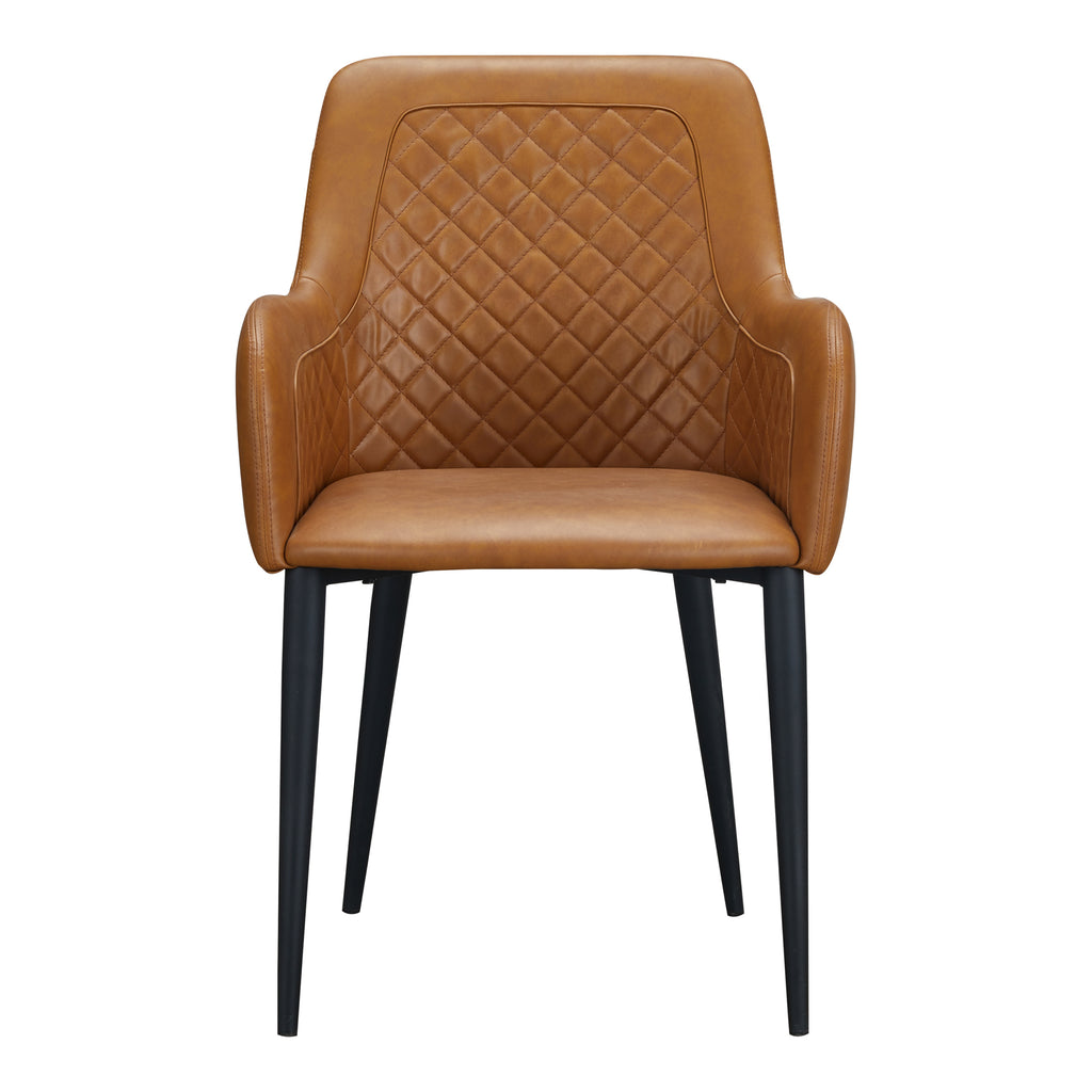 CANTATA DINING CHAIR TAWNY VEGAN LEATHER-M2