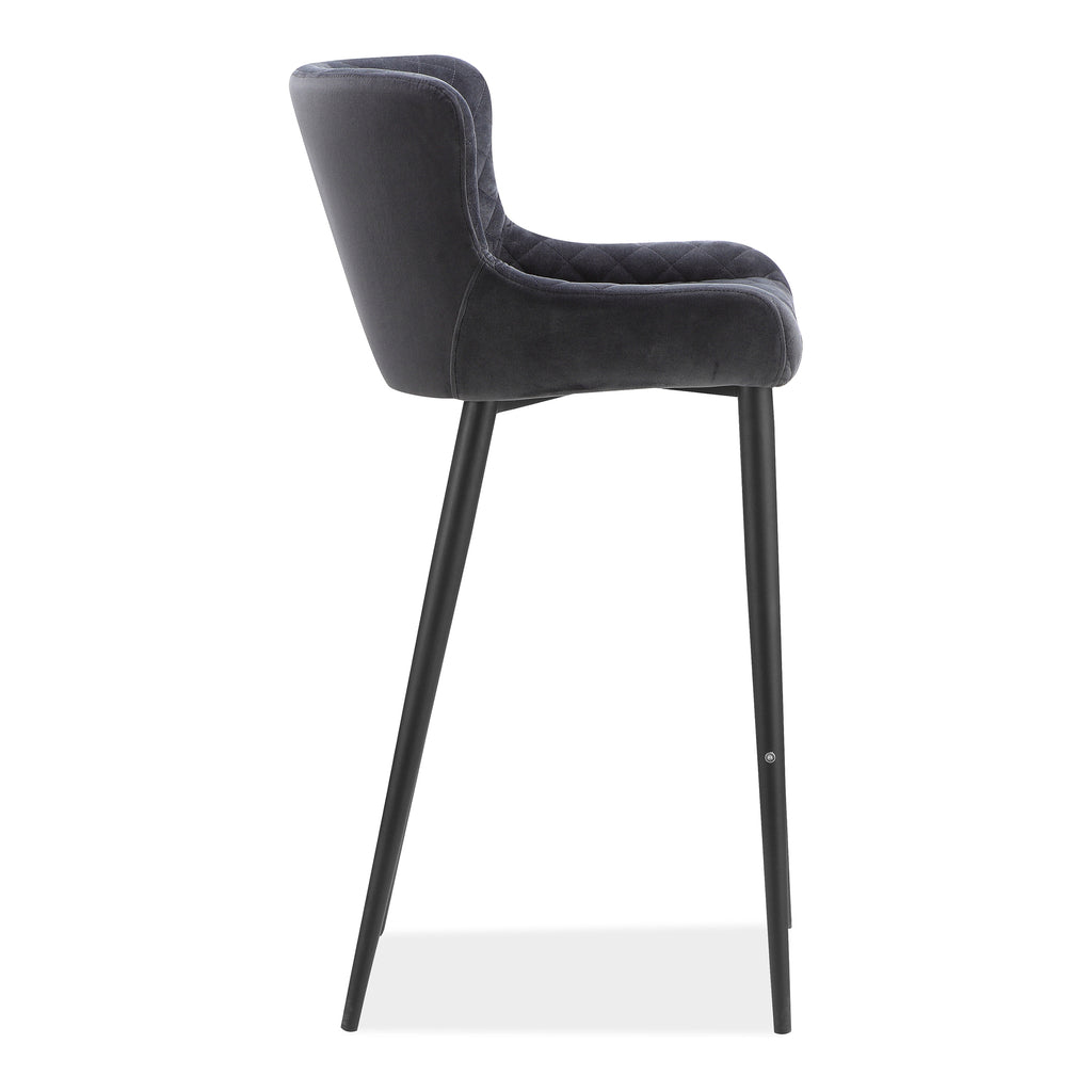 ETTA COUNTER STOOL DARK GREY