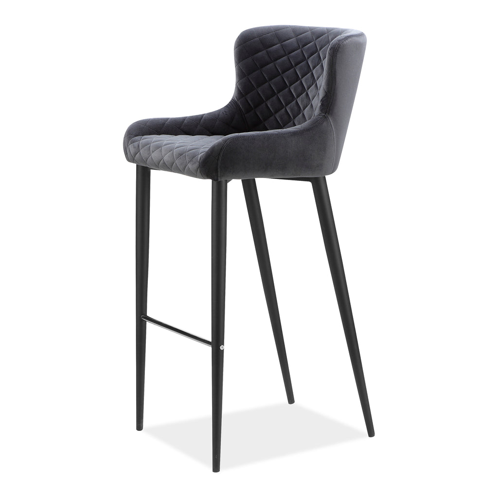 ETTA COUNTER STOOL DARK GREY