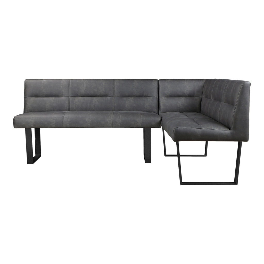 HANLON CORNER BENCH DARK GREY