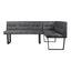 HANLON CORNER BENCH DARK GREY