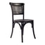 CHURCHILL DINING CHAIR ANTIQUE BLACK-M2