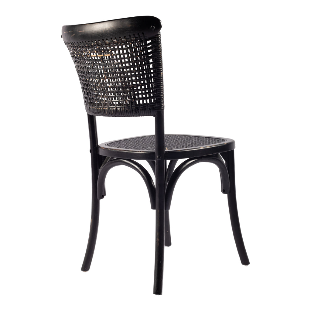 CHURCHILL DINING CHAIR ANTIQUE BLACK-M2