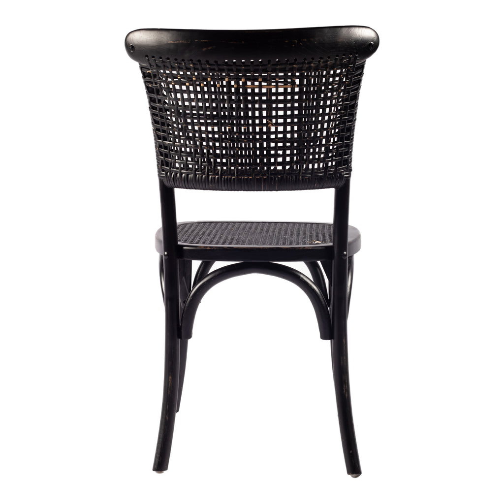 CHURCHILL DINING CHAIR ANTIQUE BLACK-M2