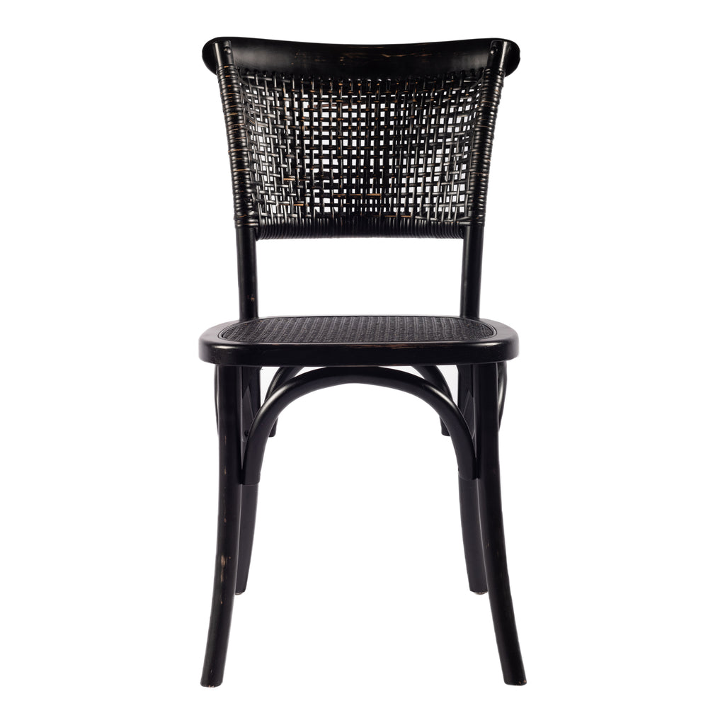 CHURCHILL DINING CHAIR ANTIQUE BLACK-M2