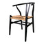 VENTANA DINING CHAIR BLACK AND NATURAL-M2