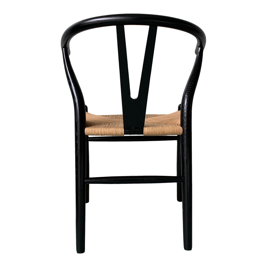 VENTANA DINING CHAIR BLACK AND NATURAL-M2