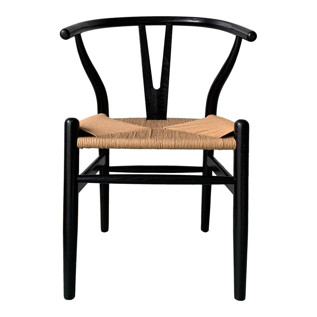 VENTANA DINING CHAIR BLACK AND NATURAL-M2