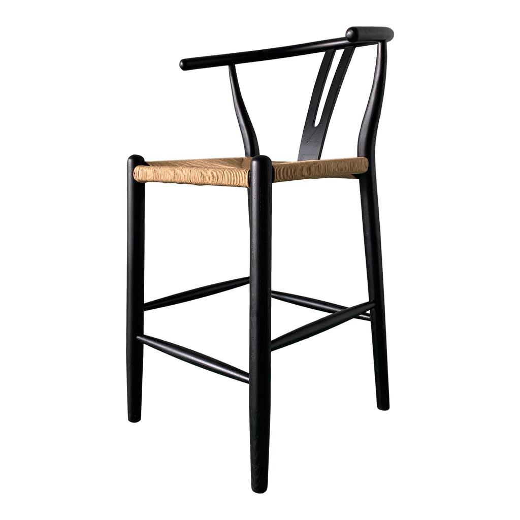 VENTANA BARSTOOL BLACK AND NATURAL