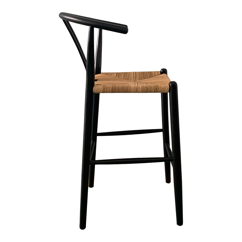 VENTANA BARSTOOL BLACK AND NATURAL