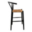 VENTANA BARSTOOL BLACK AND NATURAL