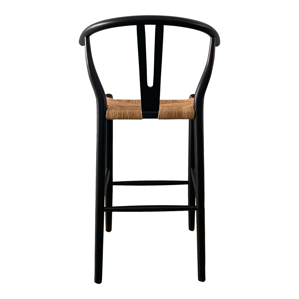 VENTANA BARSTOOL BLACK AND NATURAL