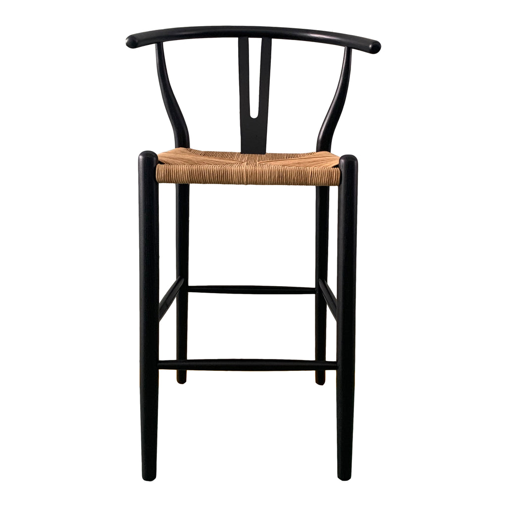 VENTANA BARSTOOL BLACK AND NATURAL