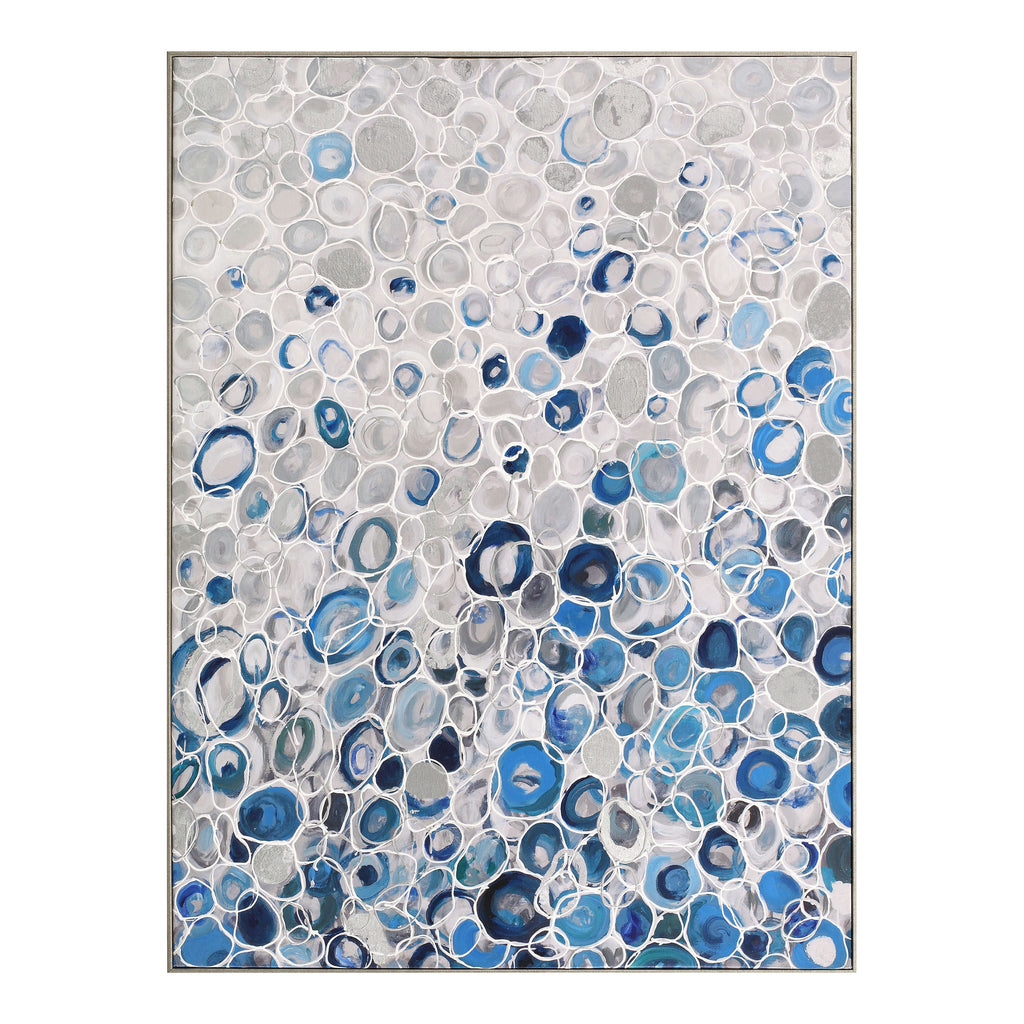 BLUE BUBBLES WALL DÉCOR