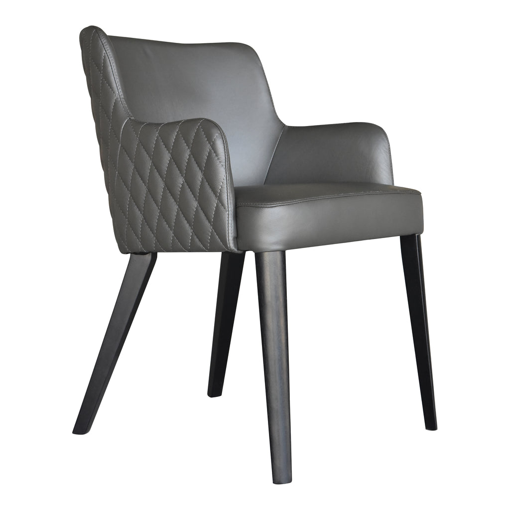 ZAYDEN DINING CHAIR DARK GREY