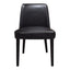 FITCH LEATHER DINING CHAIR BLACK-M2