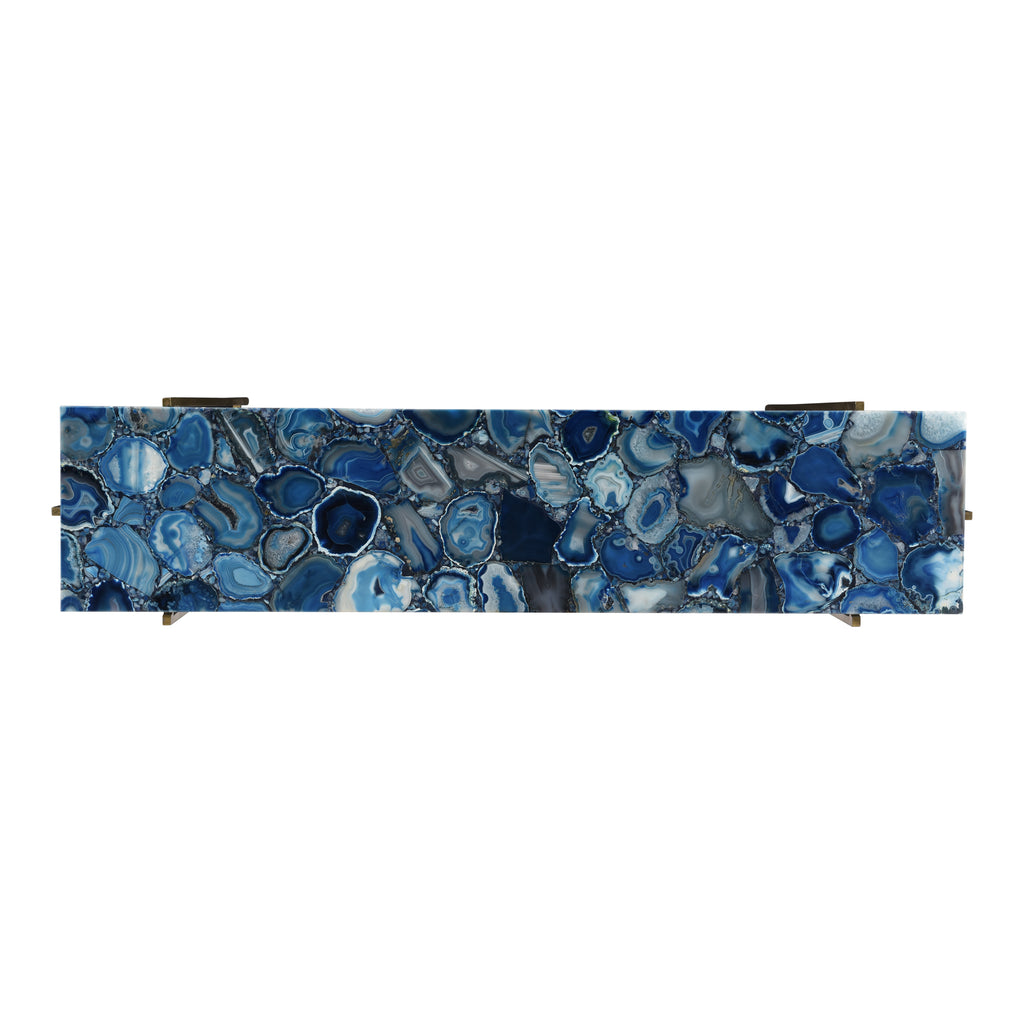 BLUE AGATE CONSOLE TABLE