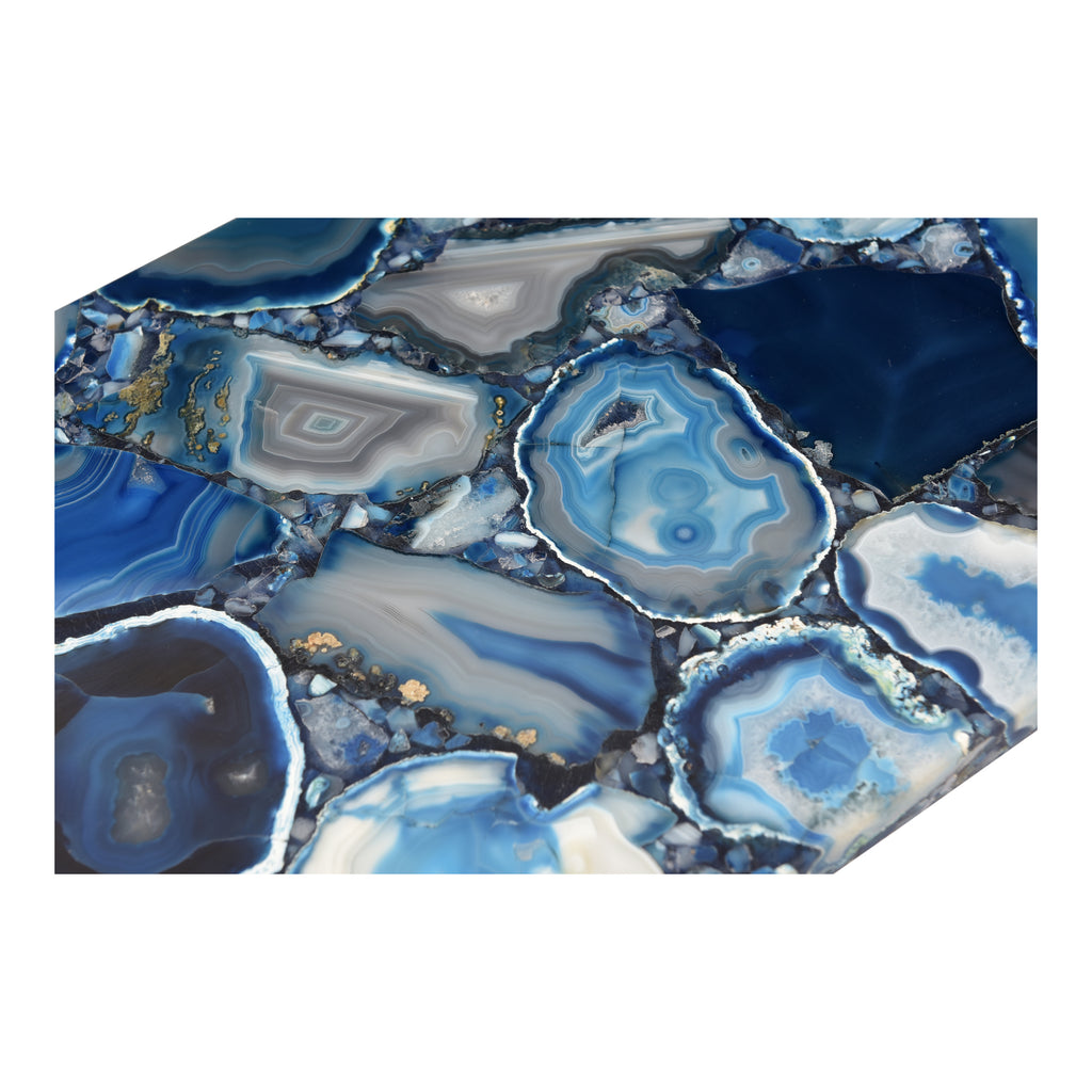 BLUE AGATE CONSOLE TABLE