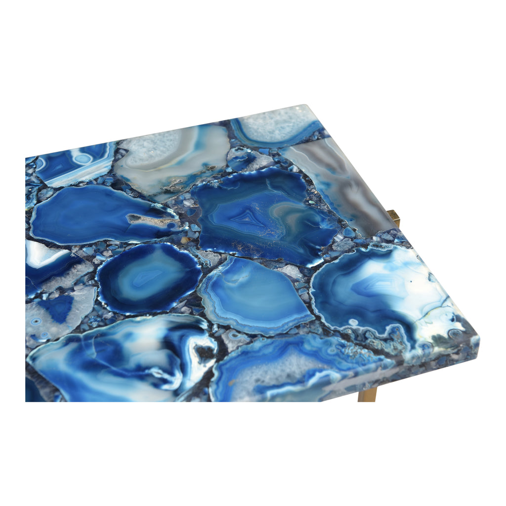 BLUE AGATE CONSOLE TABLE