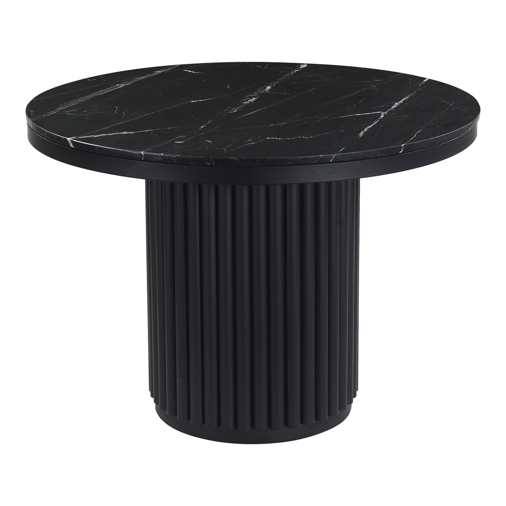 TOWER DINING TABLE BLACK MARBLE