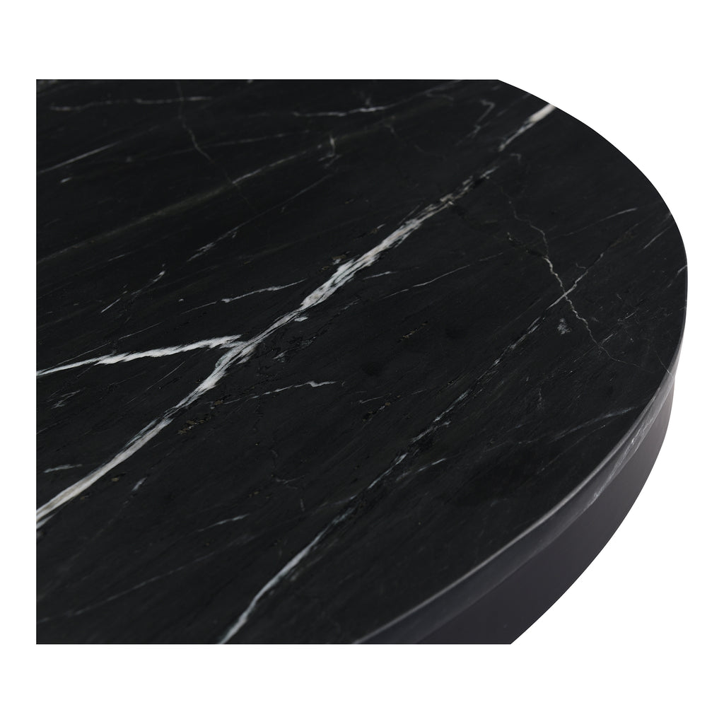 TOWER DINING TABLE BLACK MARBLE