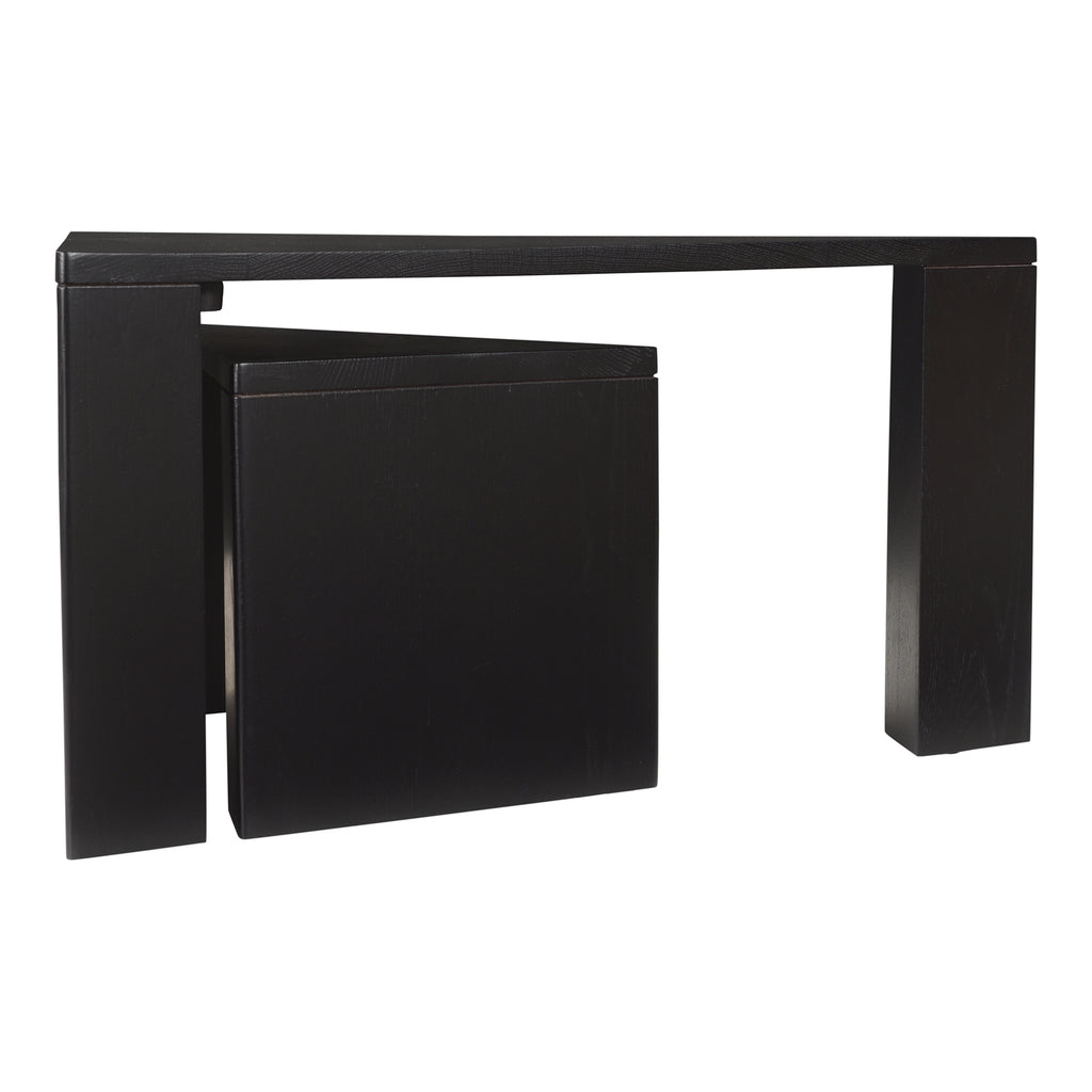 ATON NESTING COFFEE TABLE SET OF 2 BLACK