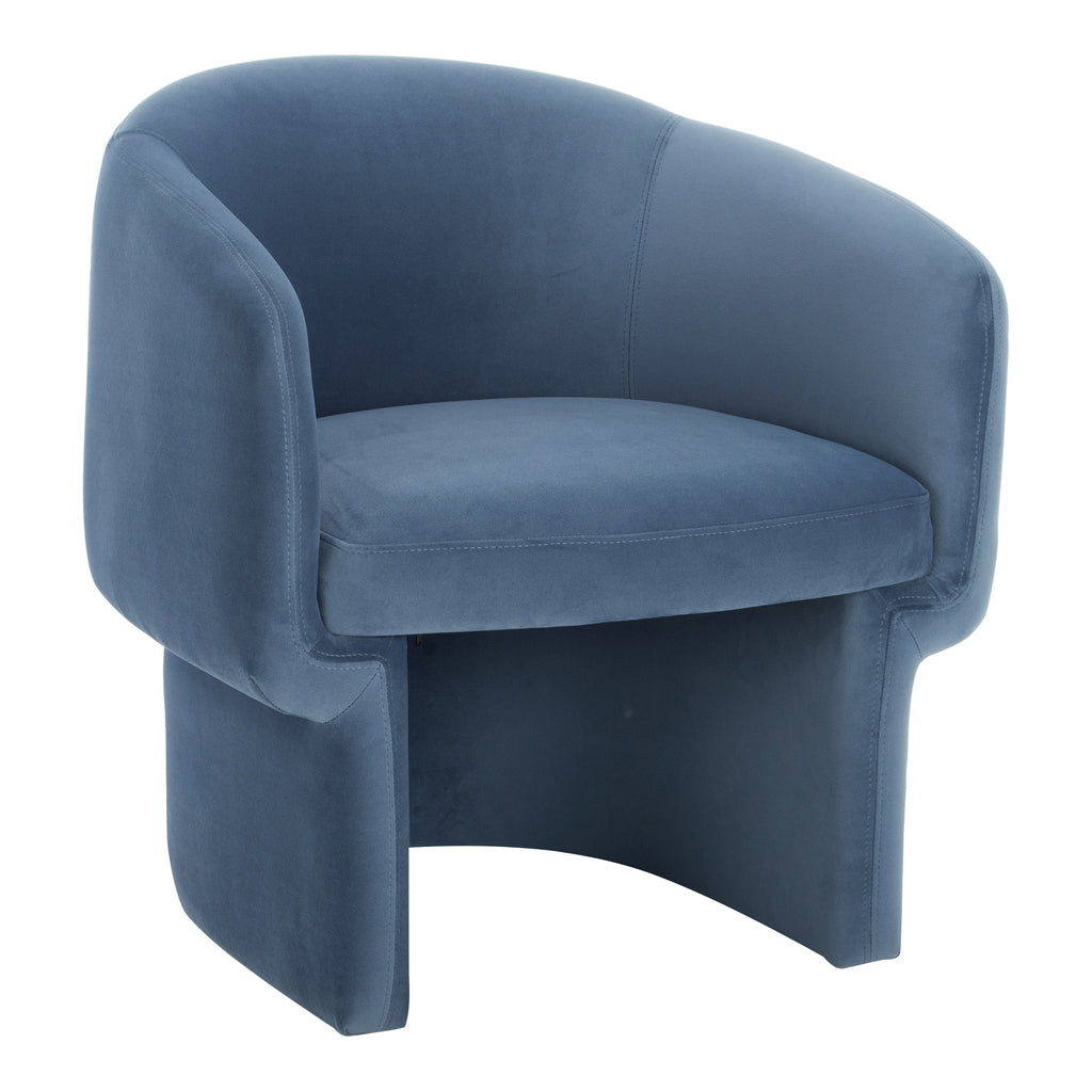 FRANCO CHAIR DUSTED BLUE VELVET