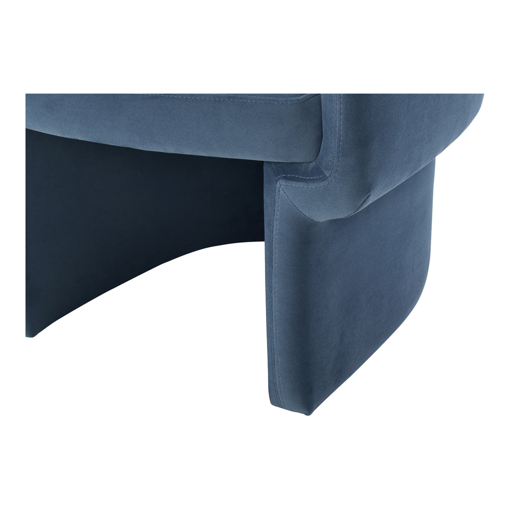 FRANCO CHAIR DUSTED BLUE VELVET