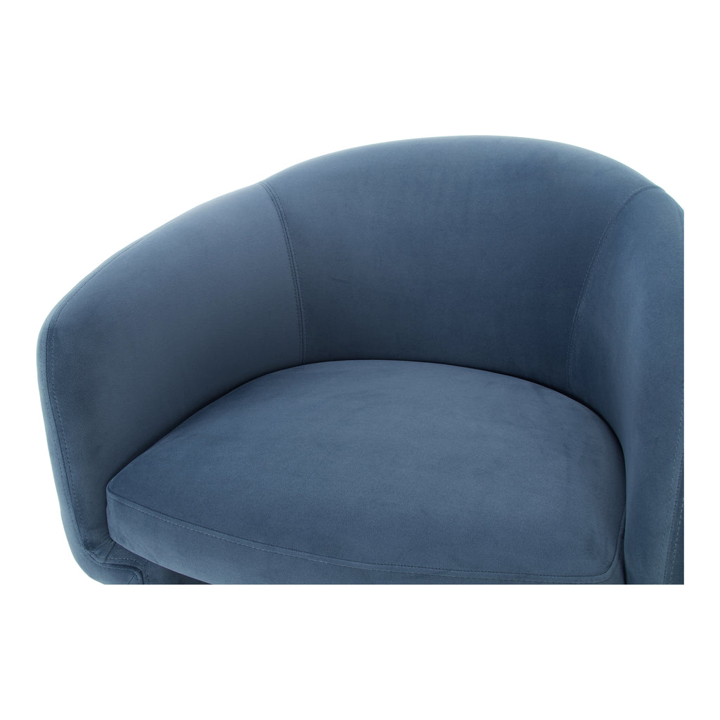 FRANCO CHAIR DUSTED BLUE VELVET