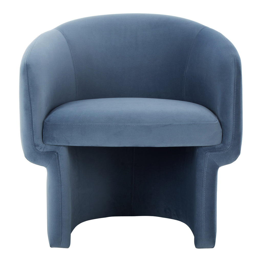 FRANCO CHAIR DUSTED BLUE VELVET