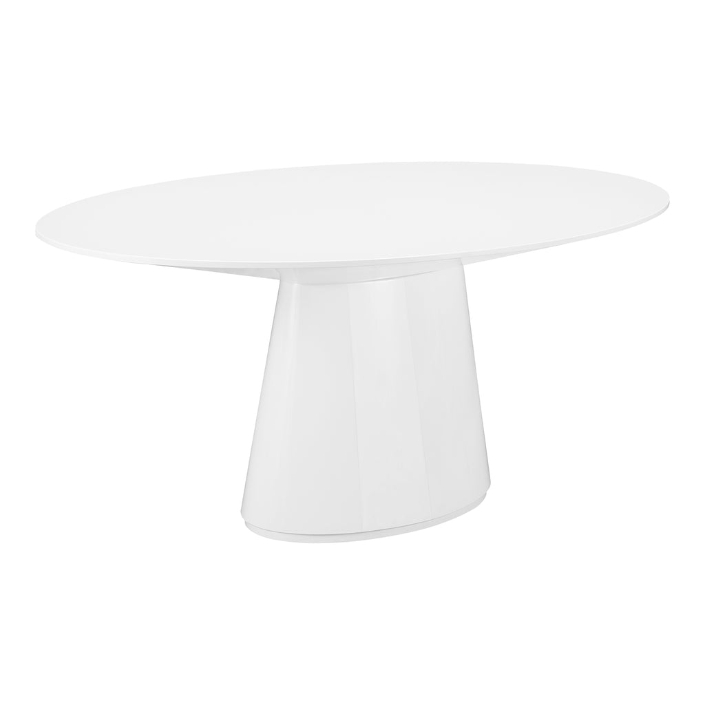 OTAGO OVAL DINING TABLE WHITE