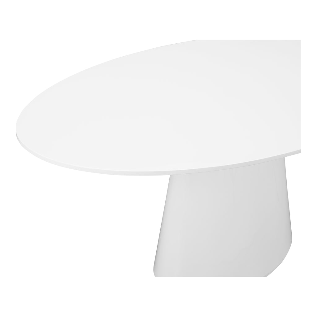 OTAGO OVAL DINING TABLE WHITE