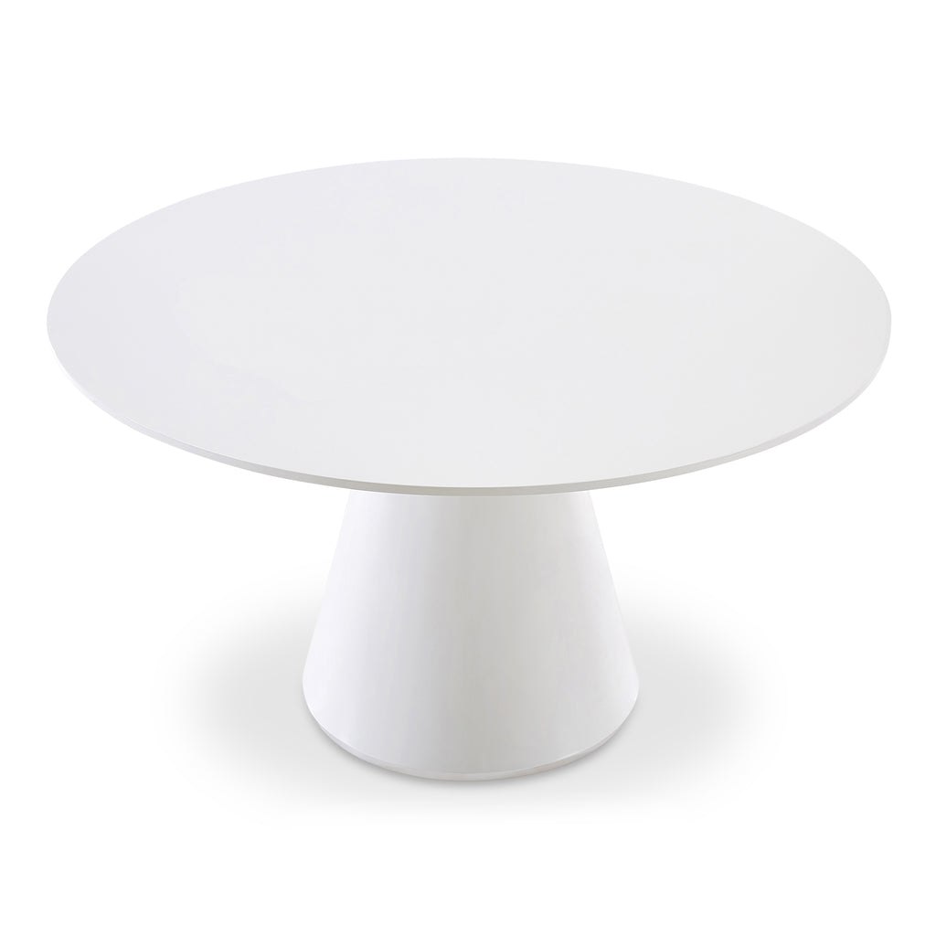 OTAGO DINING TABLE 54in ROUND WHITE