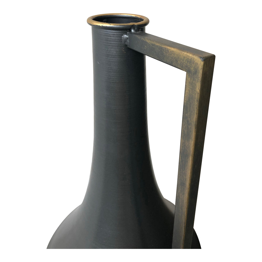 ARGUS METAL VASE BLACK