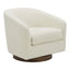 OSCY SWIVEL CHAIR VEGAN SHEARLING WHITE