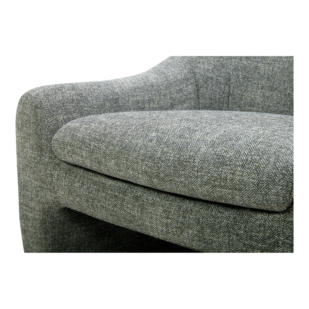 KENZIE ACCENT CHAIR SLATED MOSS