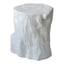 LOG STOOL ANTIQUE WHITE