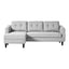 BELAGIO SOFA BED WITH CHAISE LIGHT GREY LEFT