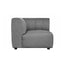 LYRIC ARM CHAIR RIGHT GREY