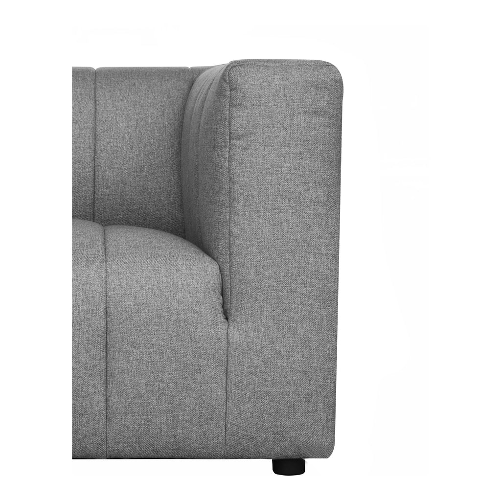 LYRIC ARM CHAIR RIGHT GREY