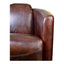 SALZBURG CLUB CHAIR DARK BROWN LEATHER