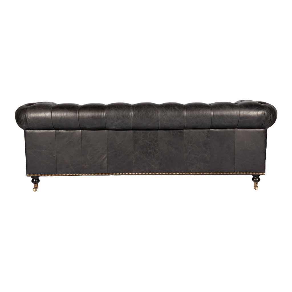 BIRMINGHAM SOFA ONYX BLACK LEATHER