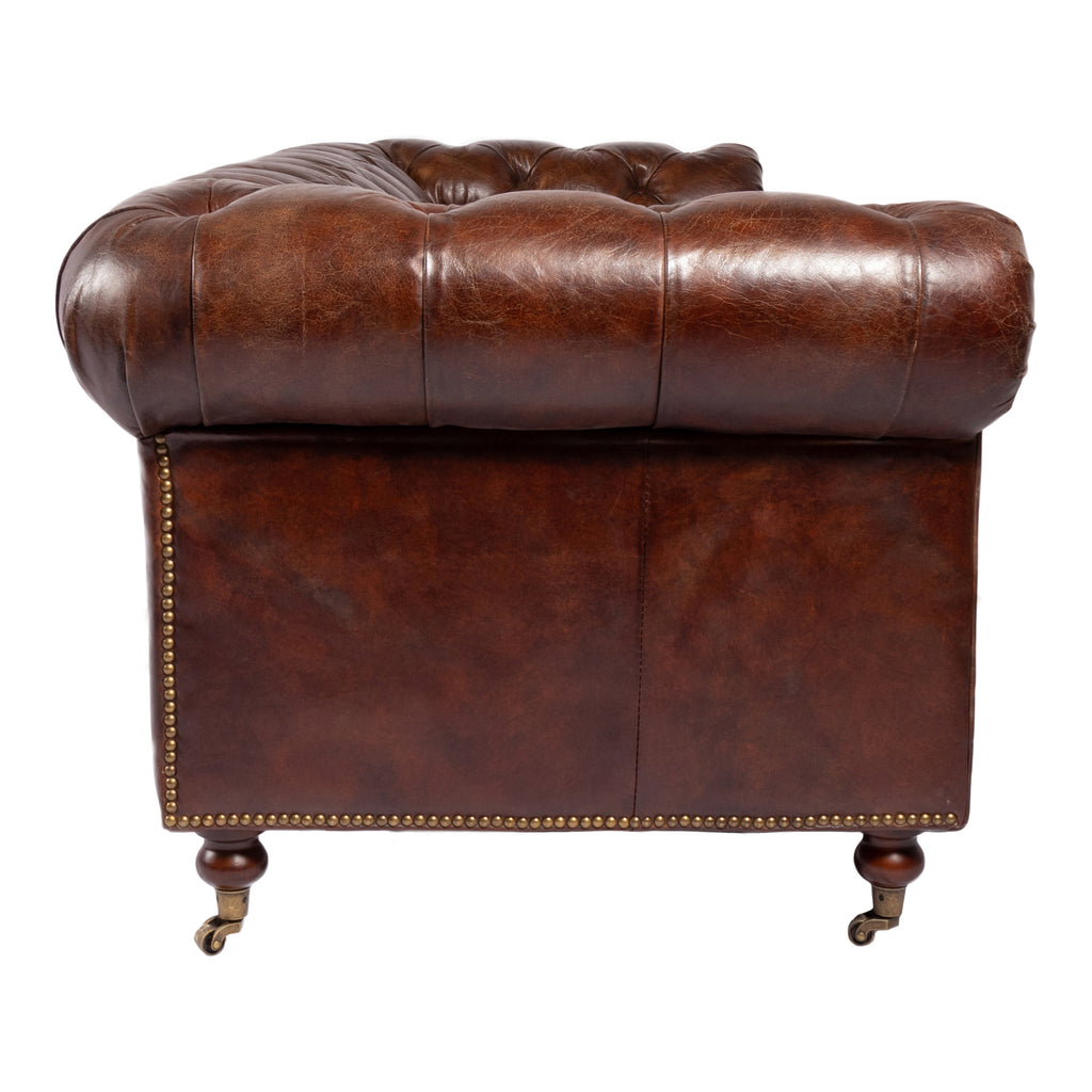 BIRMINGHAM SOFA DARK BROWN LEATHER