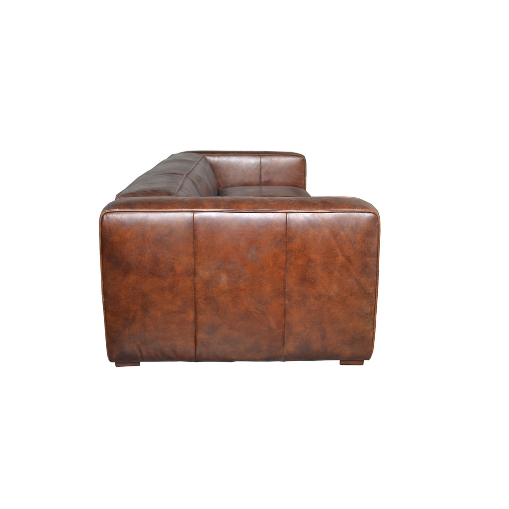 BOLTON SOFA DARK BROWN LEATHER