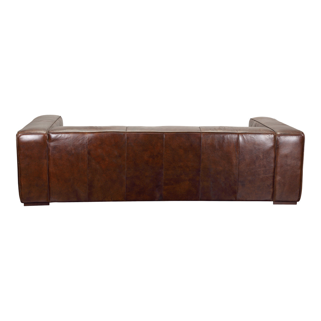 BOLTON SOFA DARK BROWN LEATHER