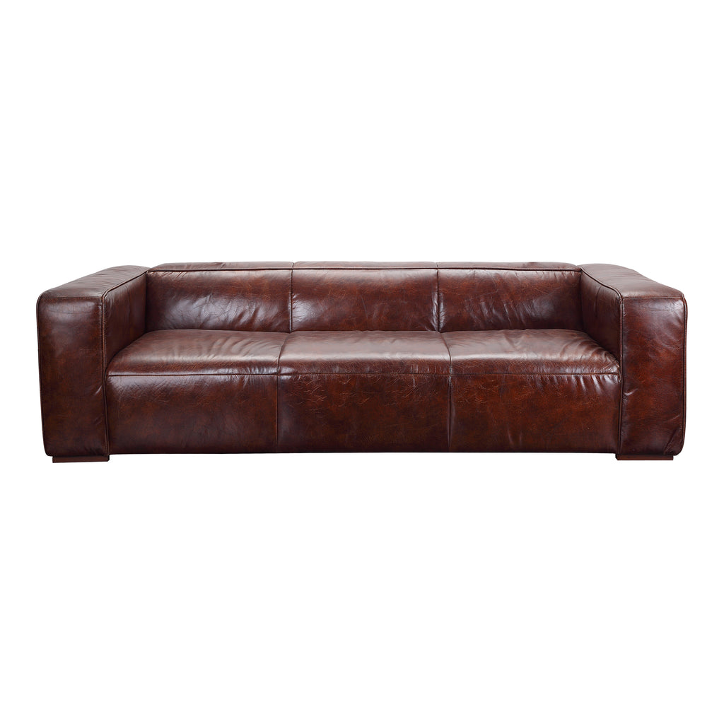 BOLTON SOFA DARK BROWN LEATHER