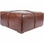 KAPA OTTOMAN DARK BROWN LEATHER